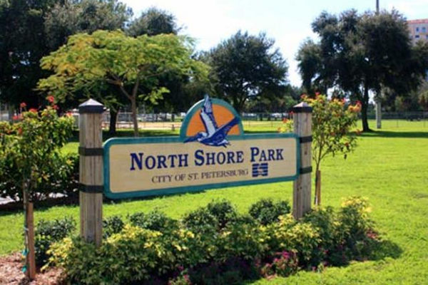 An image of North Shore Park signage.