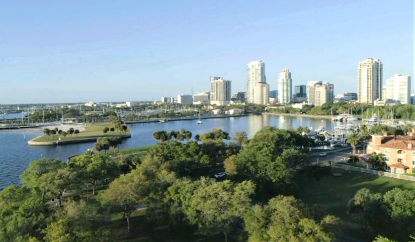 An image of the St. Pete skyline