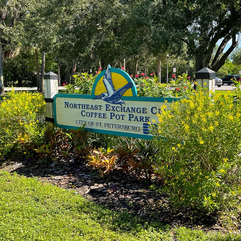 An image of the Coffee Pot Park Sign